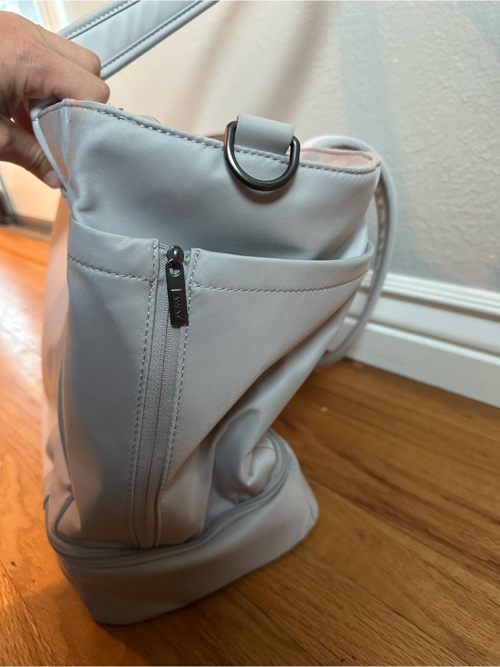 Away Baby Everywhere Travel Tote Gray Weekender Carry On Bag - Picture 8 of 8